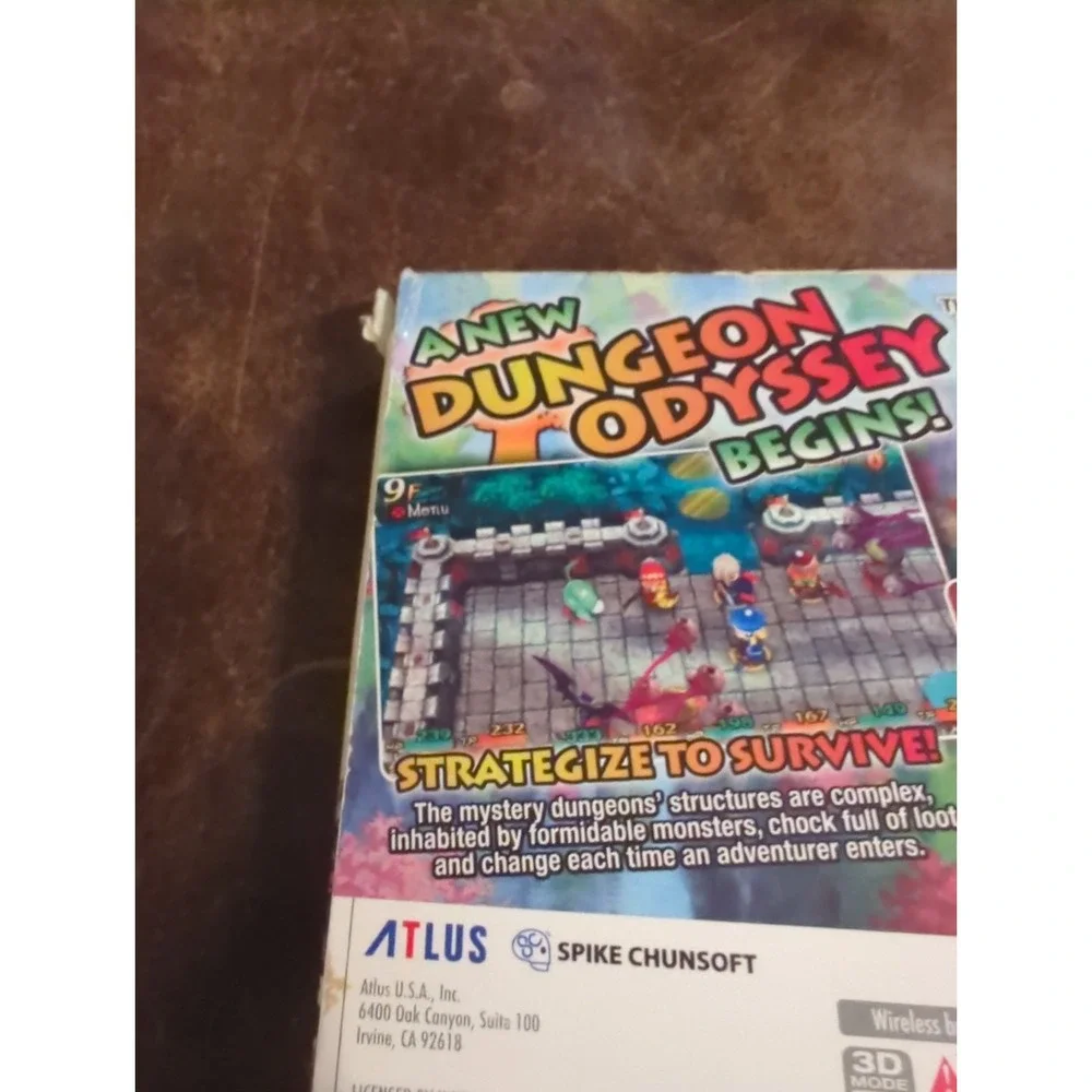 Etrian Mystery Dungeon Special Edition Nintendo 3DS 2015 CIB Outer Box Music CD